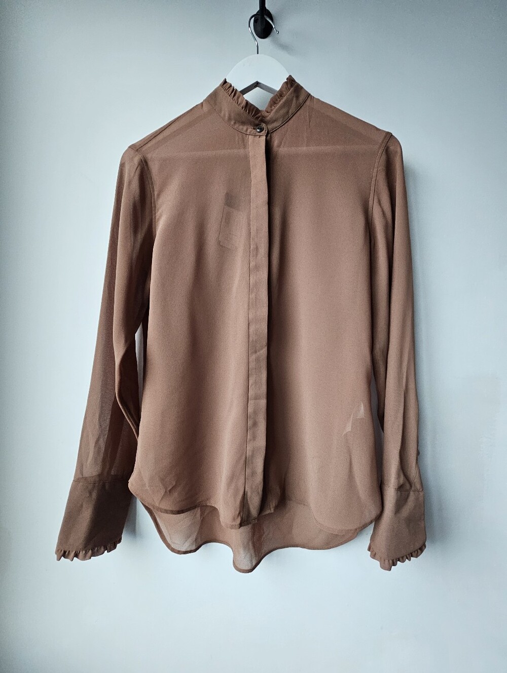 Nwt Rag & Bone Rich Brown Fall Blouse